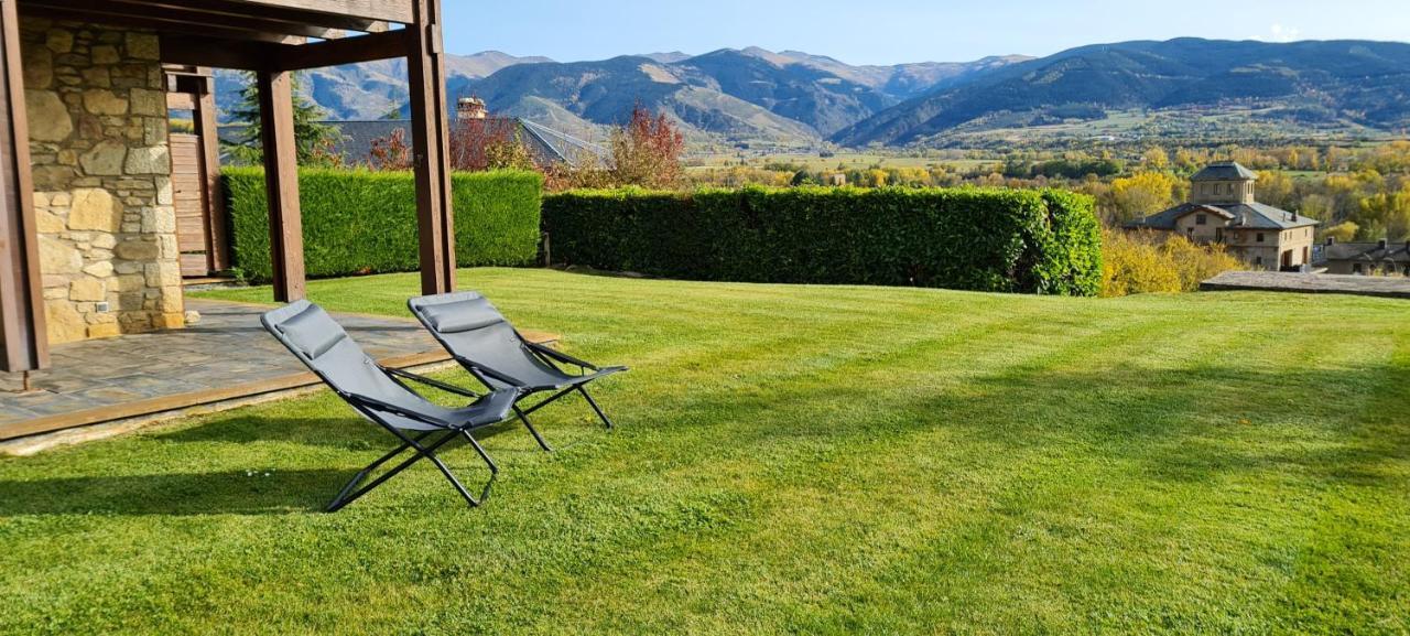 Casa Con Encanto, Jardin, Vistas Y Piscina Estavar Bagian luar foto